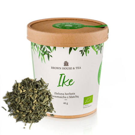 Ike - zielona herbata BIO z prażonym ryżem i matchą 40g